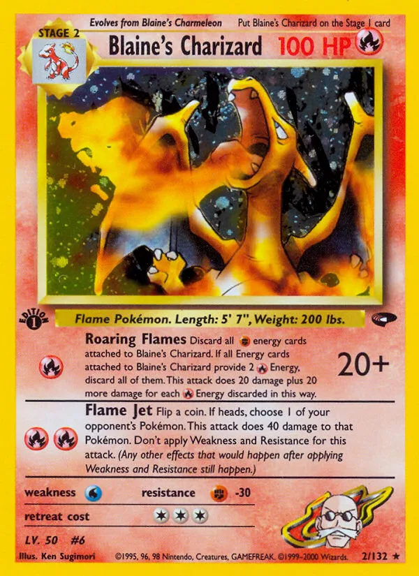 Blaine's Charizard, Gym Challenge, 2000
