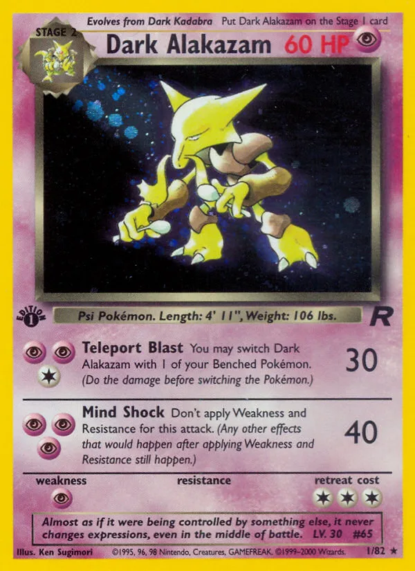 Dark Alakazam, Japanse Team Rocket, 1997