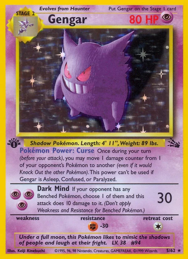 Gengar, Fossil, 1999