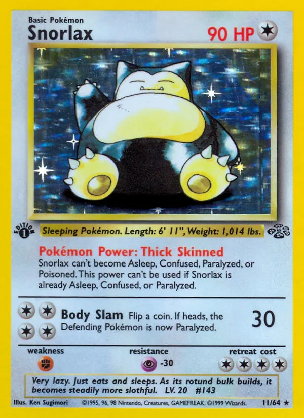 Snorlax, Jungle, 1999