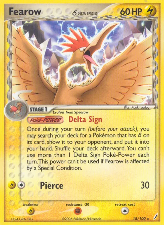 Fearow, EX Crystal Guardians, 2006