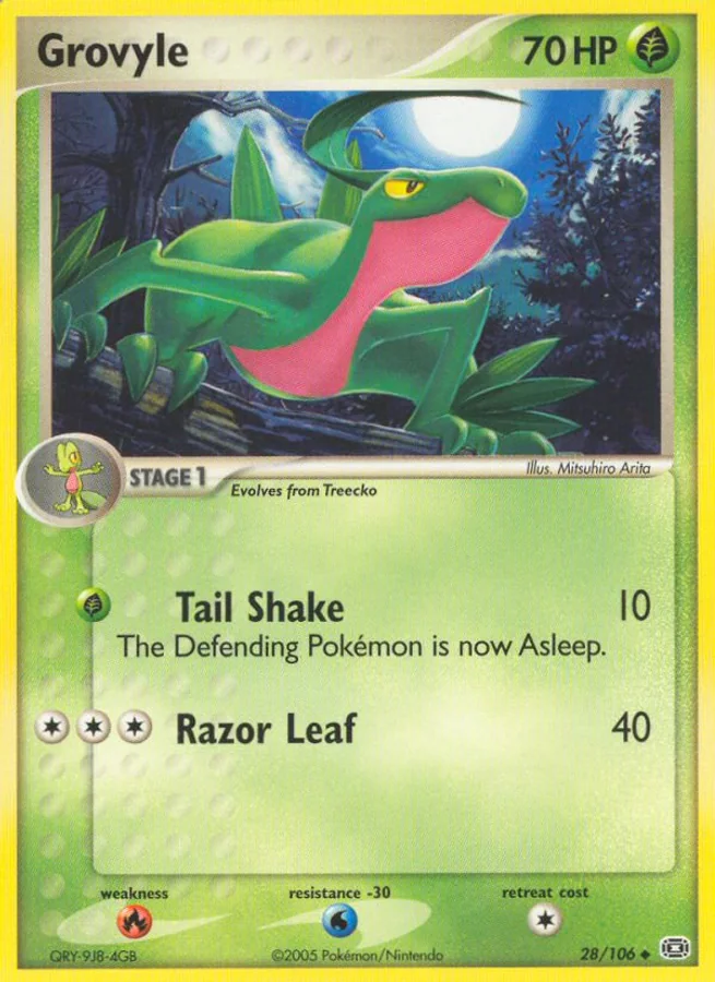 Grovyle, EX Emerald, 2005